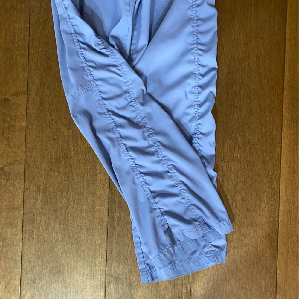 Barco Uniforms Women's Light Blue Scrub Top and Ruched Drawstring Pants - Picture 3 of 5